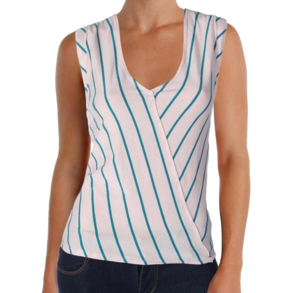 Free People l Memphis Striped Surplice Tank Small